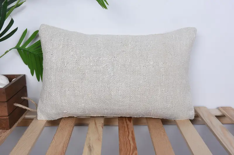 Tapestry Pillow Case, Gift Pillow, Kilim Cushion Sham, 12x20 White Pillow Cover, Handwoven Pillow Cover Pillow Cover, Kilim Pillow, Pillow Case - 1