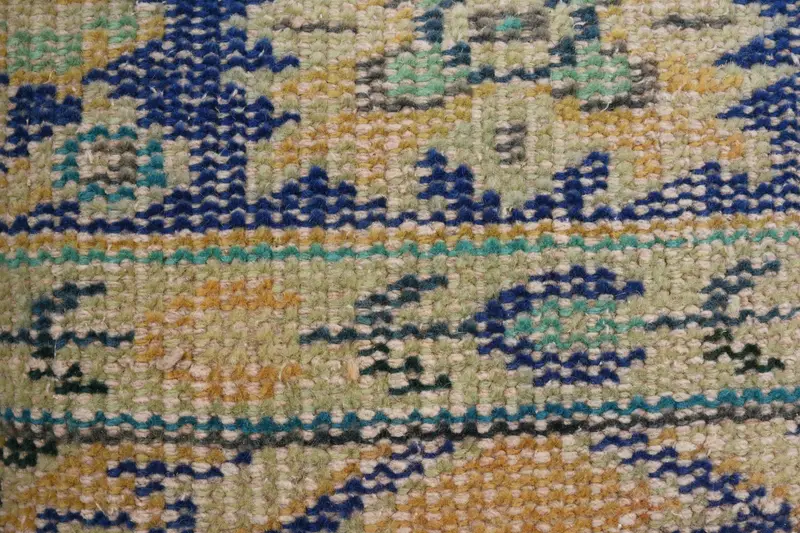 14x14 Blue Cushion Case, Turkish Pillow, Nautical Throw Cushion Case, Turkish Kilim Pillow, Cushion Cover, Gift Pillow - 3