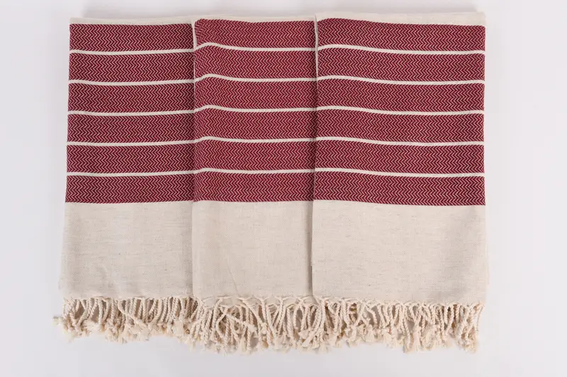 Holiday Towel, Spa Gift Towel, Xmas Gifts, Travel towel, Personalized Turkish Towel, 68x40 Linen Zig zag Towel, Bachelorette Party Gifts Bridesmaids - 7