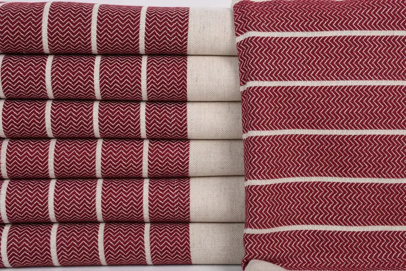 Holiday Towel, Spa Gift Towel, Xmas Gifts, Travel towel, Personalized Turkish Towel, 68x40 Linen Zig zag Towel, Bachelorette Party Gifts Bridesmaids - 1