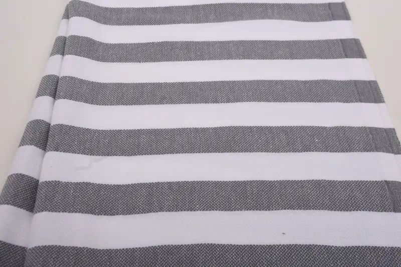 Custom Wedding Gifts, Monogram Kitchen Towel, Personalized Gift, Valentines Day Gift Idea, 44x20 Cotton Striped Towel, Monogram Hand Towel - 4