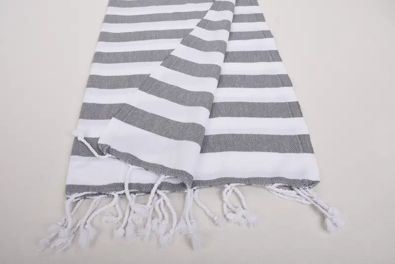 Custom Wedding Gifts, Monogram Kitchen Towel, Personalized Gift, Valentines Day Gift Idea, 44x20 Cotton Striped Towel, Monogram Hand Towel - 8