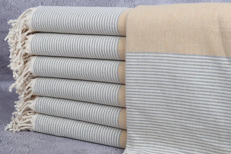 Christmas Favors, Bulk Order Towel, Girl Trip Party Favor, Personalized Wedding Gift, Sand-free towel, Luxury towel, 70x40 Cotton Striped Towel - 1