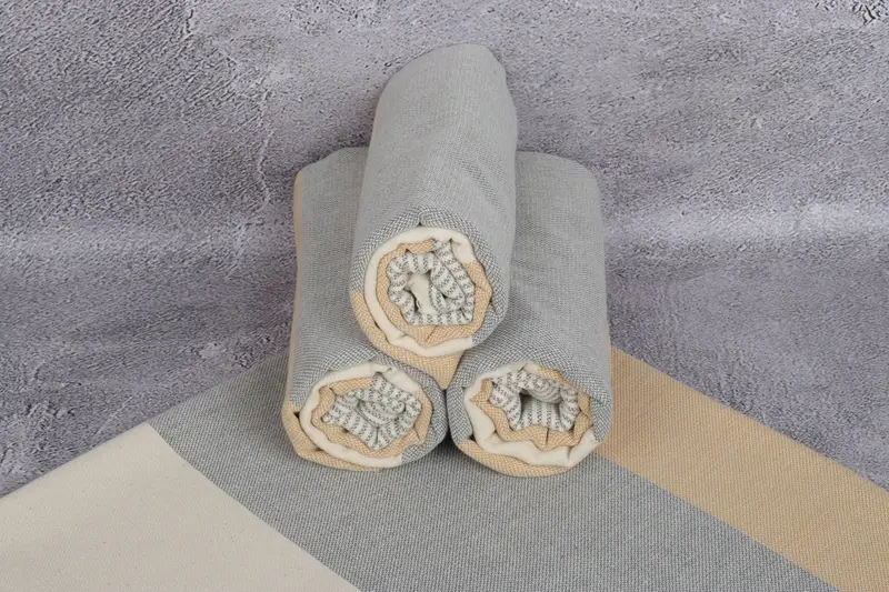 Christmas Favors, Bulk Order Towel, Girl Trip Party Favor, Personalized Wedding Gift, Sand-free towel, Luxury towel, 70x40 Cotton Striped Towel - 7