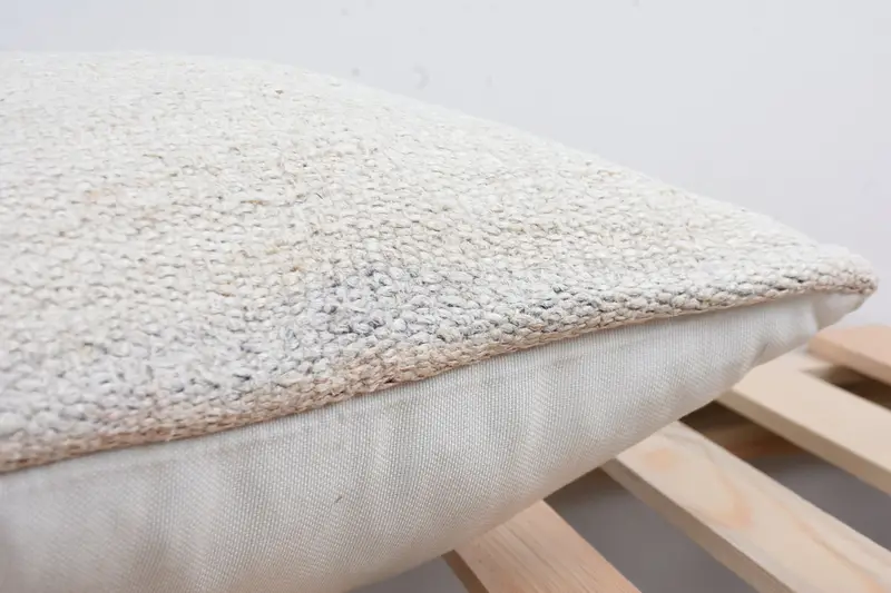 Vintage Kilim Pillow, Pillow Cover, Bolster Pillow Sham, Interior Designer Pillow, Throw Kilim Pillow, 16x16 White Cushion Cover - 7