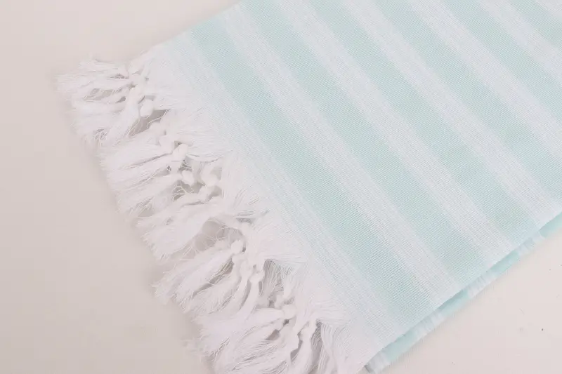 Organic Cotton Towel, Personalized Beach Towel, 70x40 Cotton Striped Towel, Quick-dry peshtemal, Personalized Gift, Bride Gift, Gift For Wedding Day - 7