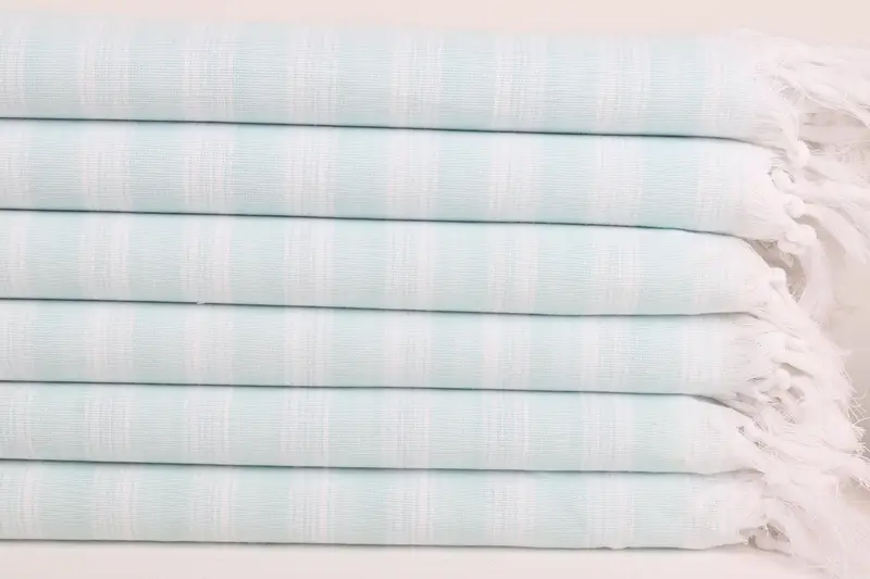 Organic Cotton Towel, Personalized Beach Towel, 70x40 Cotton Striped Towel, Quick-dry peshtemal, Personalized Gift, Bride Gift, Gift For Wedding Day - 3