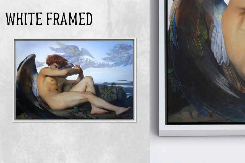 Kanvas Tablo Alexandre Cabanel'in Düşmüş Adamı: Klasik Melek