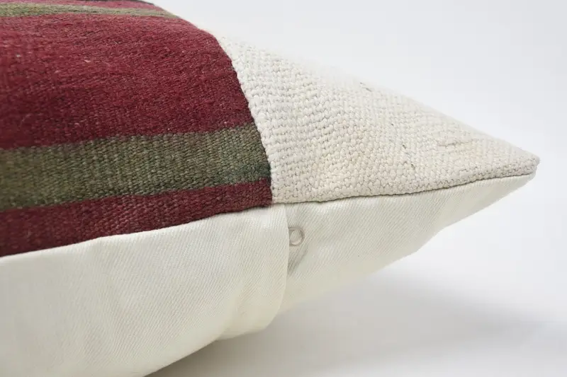 Pillow Cover, Vintage Kilim Throw Pillow, Meditation Pillow Cover, 16x48 Beige Pillow Sham, Antique Pillows, Vintage Kilim Pillow - 5