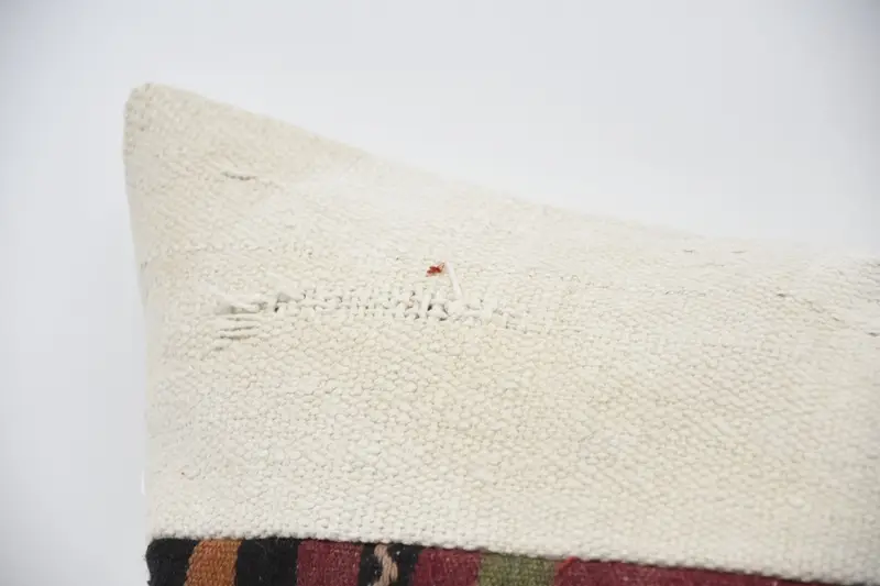 Pillow Cover, Vintage Kilim Throw Pillow, Meditation Pillow Cover, 16x48 Beige Pillow Sham, Antique Pillows, Vintage Kilim Pillow - 2