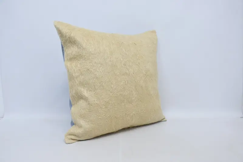 Kilim Pillow Cover, 28x28 Beige Cushion, Tribal Pillow Sham, Boho Pillow Sham Cover, Cushion Case, Ethnic Throw Cushion Cover, Pillow for Sofa - 3