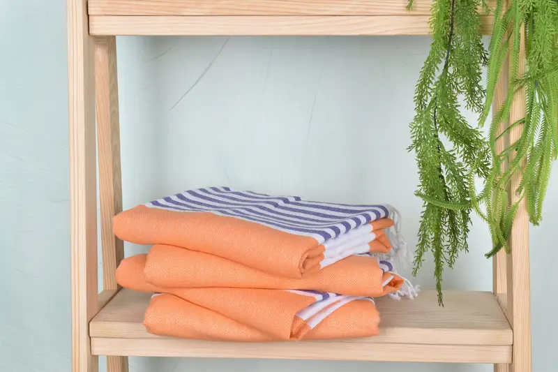 Lightweight Turkish towel, Personalized Wedding Gift, Personalized Gift For Him, Peshtemal Towel, 70x40 Cotton Striped Towel, Scarf Towel, Spa Towel - 7