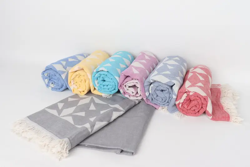 Personalised Gift, Travel towel, Summer Gift, Monogram Turkish Bath Towel, Handmade Gift, Decorative Towel, 68x36 Cotton Compass Rose Design Towel - 4