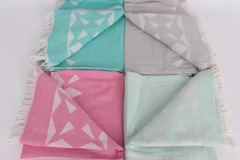 Personalised Gift, Travel towel, Summer Gift, Monogram Turkish Bath Towel, Handmade Gift, Decorative Towel, 68x36 Cotton Compass Rose Design Towel - 5