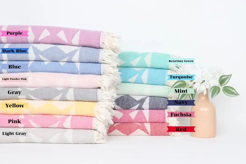 Personalised Gift, Travel towel, Summer Gift, Monogram Turkish Bath Towel, Handmade Gift, Decorative Towel, 68x36 Cotton Compass Rose Design Towel - 1