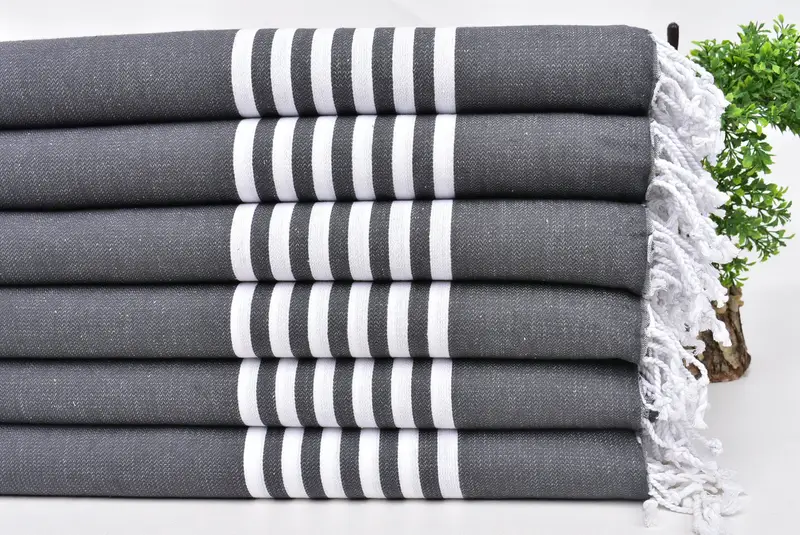 Spa Towel, 70x40 Cotton Striped Towel, Employee Gifts, Personalized Gifts, Organic Towel, Monogrammed Beach Towel, Bridesmaid Gifts, Travel Towel - 3
