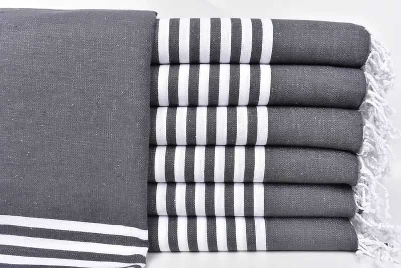 Spa Towel, 70x40 Cotton Striped Towel, Employee Gifts, Personalized Gifts, Organic Towel, Monogrammed Beach Towel, Bridesmaid Gifts, Travel Towel - 1