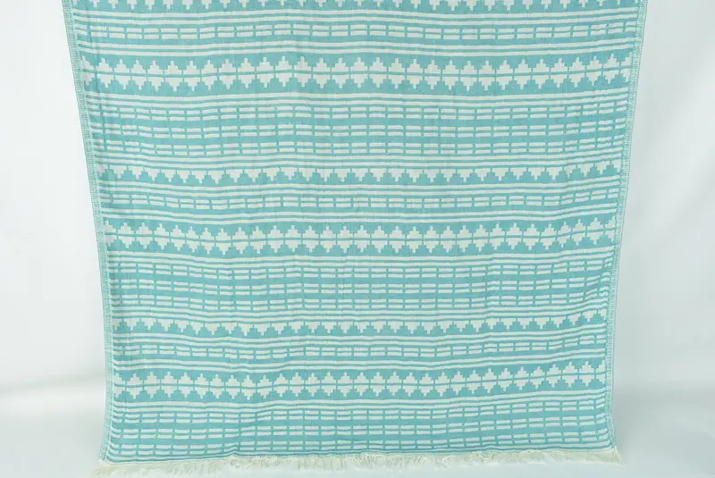 Absorbent Turkish towel, Personalized Wedding Gift, 70x40 Linen Kilim Design Towel, Girls Weekend Getaways Ideas, Absorbent towel, Memorial Gift - 1