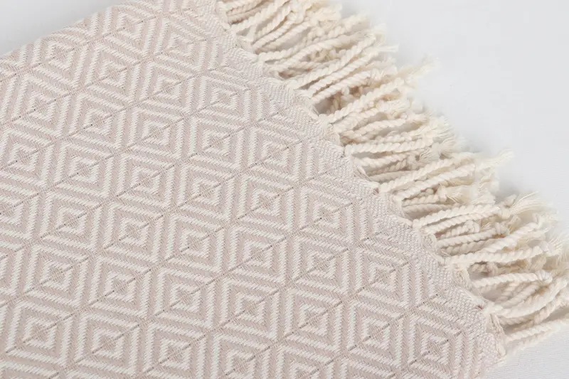 Monogrammed Beach Towel, Mother Of The Groom Gift, Handwoven Turkish Towel, Home Decor Gifts, Personalized Beach Towel, 70x40 Cotton Diamond Towel - 6