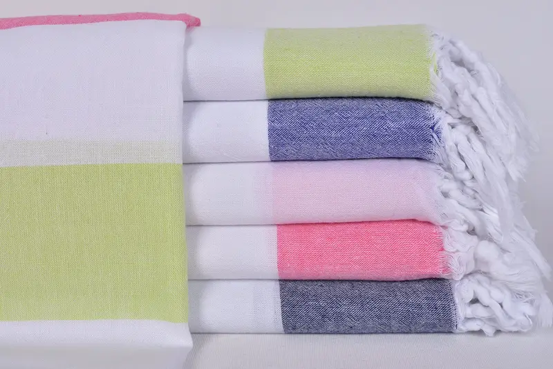 Custom Towel, Gift For Mom, Custom Name Towel, Yoga Towel, Thin towel, Bridesmaid Gifts, Handwoven Turkish bath towel, 70x40 Cotton Striped Towel - 1
