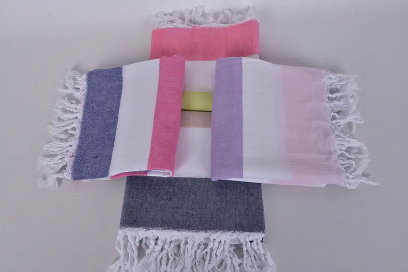 Custom Towel, Gift For Mom, Custom Name Towel, Yoga Towel, Thin towel, Bridesmaid Gifts, Handwoven Turkish bath towel, 70x40 Cotton Striped Towel - 6