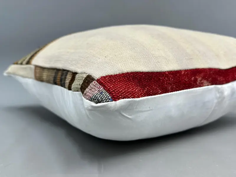 Pillow Case, 18x18 Beige Pillow Cover, Luxury Pillow Sham, Pillow for Sofa, Boho Pillow Sham Cover, Ethnic Pillow Cover Pillow Cover, Turkish Pillow - 6