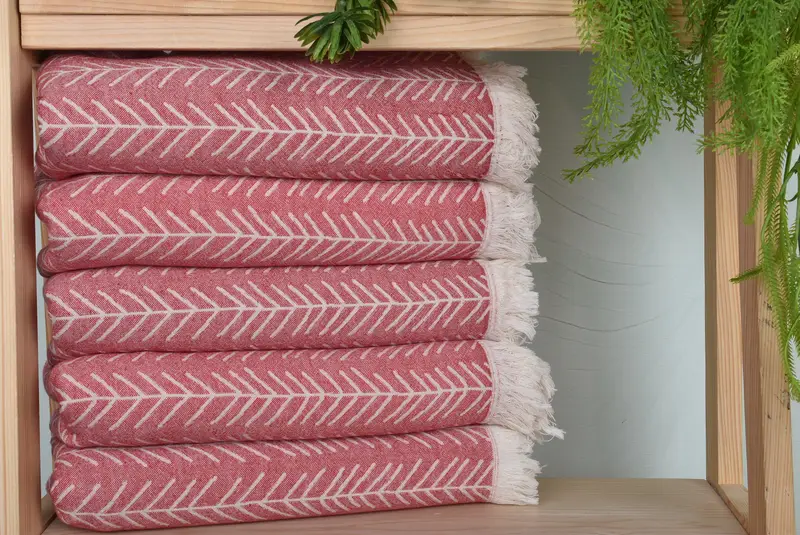 Home Decor Gifts, Fouta towel, 70x36 Cotton Floral Patterned Towel, Decorative Towel, Valentines Day Gift For Him, Bachelorette Party Gift - 2