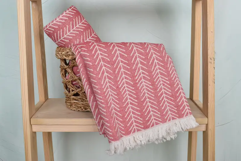 Home Decor Gifts, Fouta towel, 70x36 Cotton Floral Patterned Towel, Decorative Towel, Valentines Day Gift For Him, Bachelorette Party Gift - 5