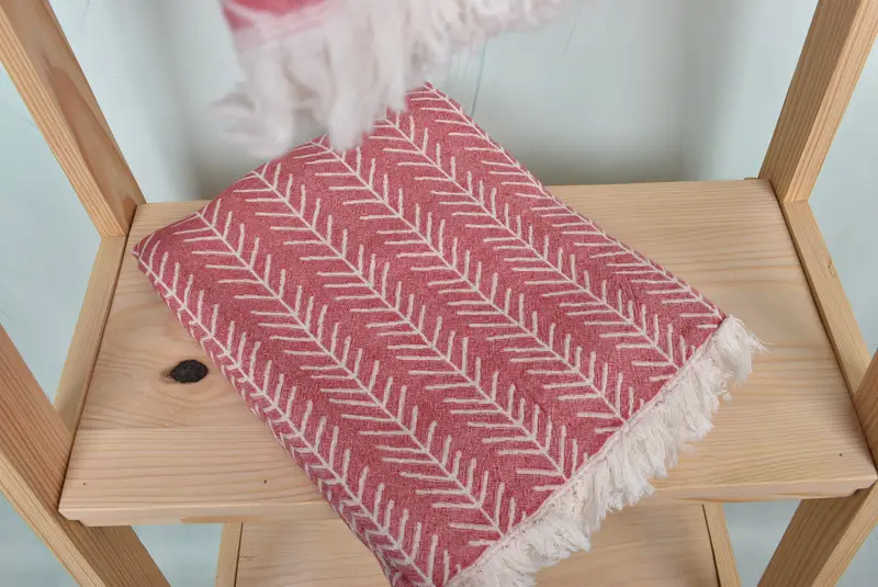 Home Decor Gifts, Fouta towel, 70x36 Cotton Floral Patterned Towel, Decorative Towel, Valentines Day Gift For Him, Bachelorette Party Gift - 6