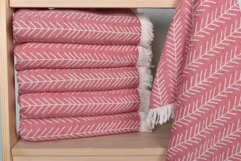 Home Decor Gifts, Fouta towel, 70x36 Cotton Floral Patterned Towel, Decorative Towel, Valentines Day Gift For Him, Bachelorette Party Gift - 3