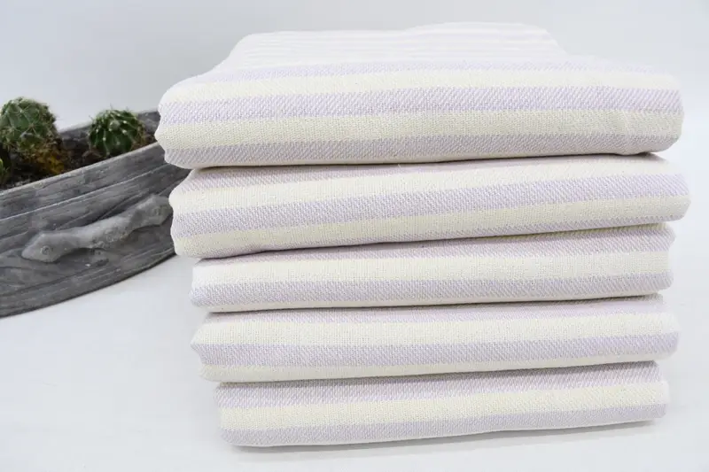 Gift Boxes Towel, Organic Turkish towel, Fouta towel, 70x40 Cotton Striped Towel, Custom Wedding Gifts, Authentic Turkish hammam peshtemal - 4