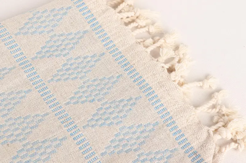 Monogram Kitchen Towel, Bathroom Hand Towel, Holiday Towel, Personalized Kitchen Towel, 40x20 Linen Kilim Design Towel, Turkish Hand Towel - 6