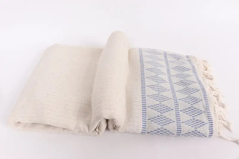 Gift For The Home Decor, 100x88 Cotton Kilim Design Towel, Organic Throw, Best Friend Gift Ideas, Boho Throw Blankets, Bedspread, Monogram Blanket - 6