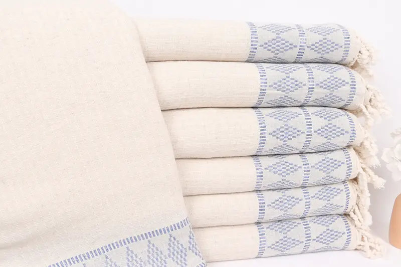 Gift For The Home Decor, 100x88 Cotton Kilim Design Towel, Organic Throw, Best Friend Gift Ideas, Boho Throw Blankets, Bedspread, Monogram Blanket - 1