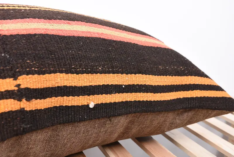 Seat Pillow Case, Pillow for Sofa, Vintage Kilim Throw Pillow, Cushion, Kilim Pillow Cover, Retro Throw Pillow, 20x28 Red Pillow Cover - 7