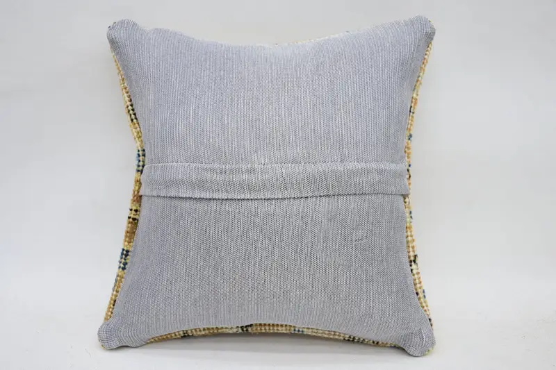 Pillow Sham, Farmhouse Pillow Case, Home Decor Pillow, 12x12 Beige Cushion Case, Vintage Pillow, Boho Throw Cushion Case, Interior Designer Pillow - 6