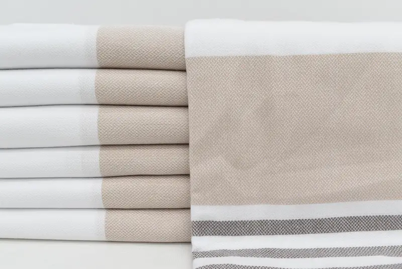 Sand-free towel, Sand-resistant towel, 70x40 Cotton Striped Towel, Bachelorette Party Favors Beach, Turkish Towel Bulk, Travel towel, Yoga Towel - 1