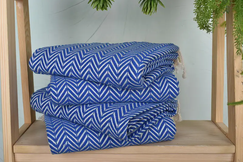 Bridesmaid Towel, Wedding Gift Ideas, Wedding Favors, Turkish Towel USA, Monogram Towels, 70x40 Cotton Zig zag Towel, Personalized Wedding Gift - 7