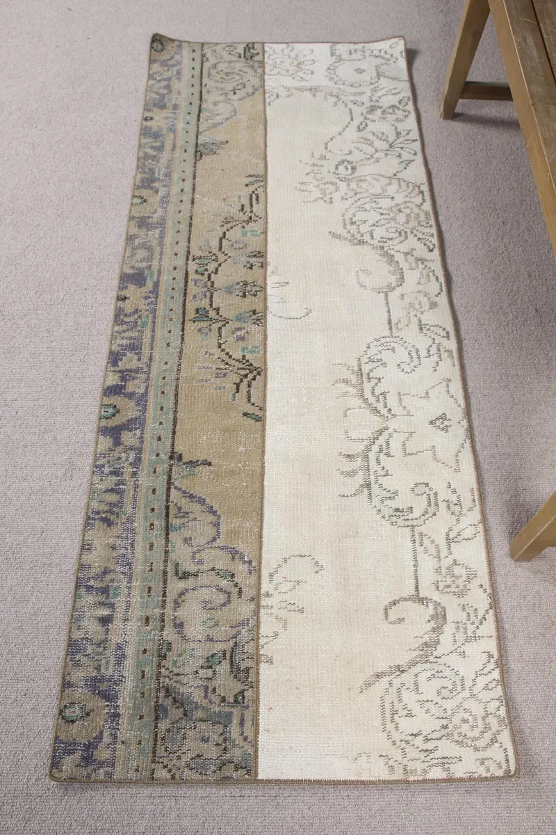 Zarif Bej Halı, Puantiyeli Tasarım 2,4x6,1 ft