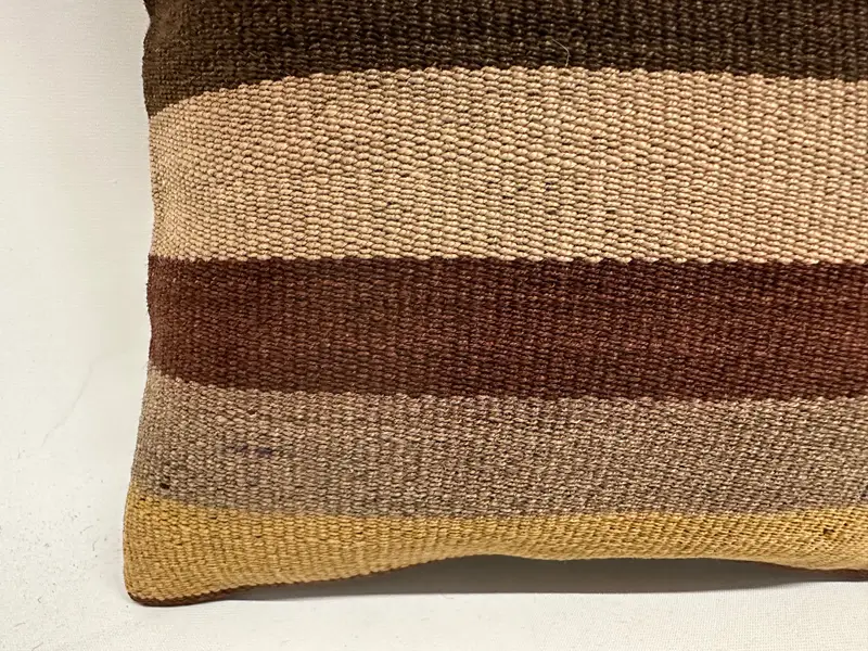 Interior Designer Pillow, Cushion Case, Kilim Cushion Sham, 12x12 Brown Cushion Cover, One Of A Kind Pillow Cover, Home Decor Pillow - 2