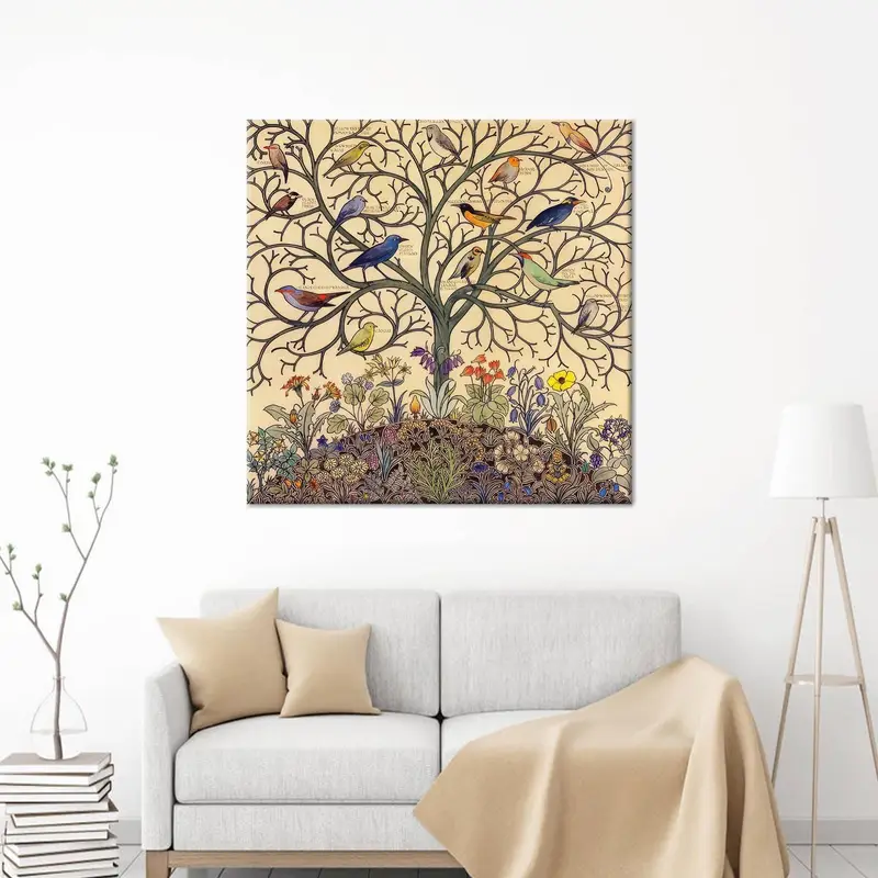 Autumnal Floral Canvas: Nature's Symphony in Vibrant Hues