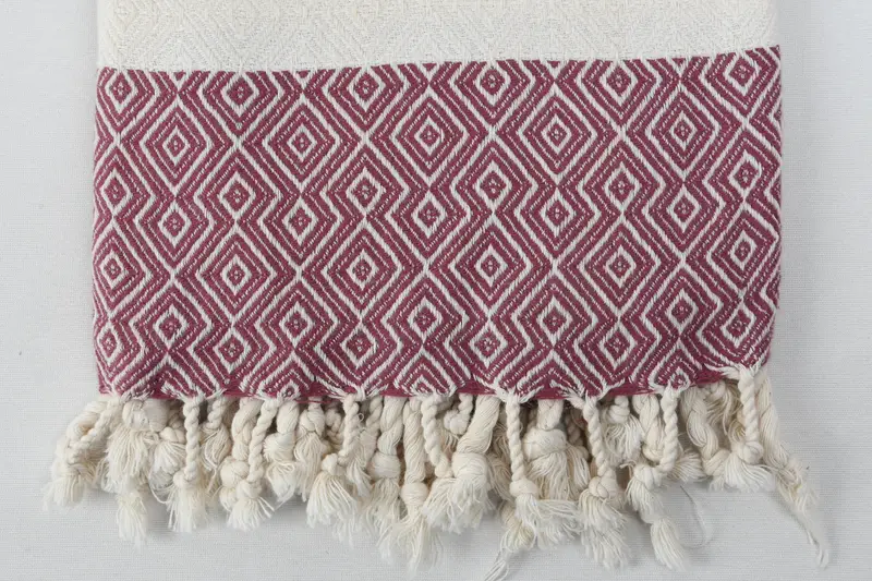 Xmas Gifts, Yoga Towel, Quick-dry towel, Bridesmaid Gift Towel, Turkish Towel Beach, 68x38 Cotton Diamond Towel, Turkish beach towel with fringe - 5