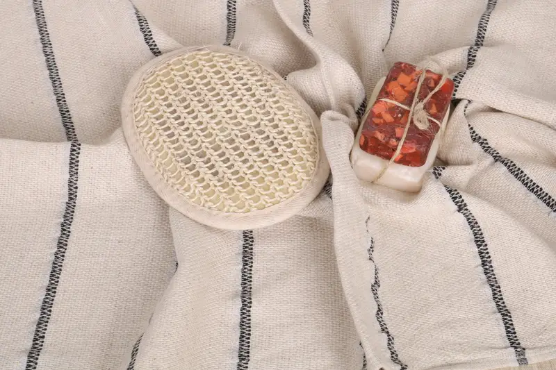 Monogram havlu, banyo havlu, 40x20 keten çizgili havlu, düğün iyiliği, gelin duş hediyesi, yaz havlu, nedime hediyeleri, iş arkadaşı için hediye - 7