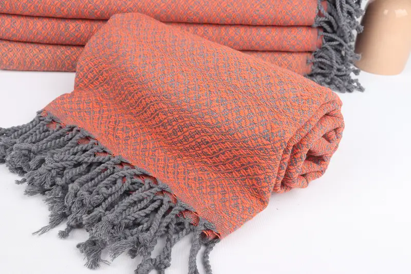 Bachelor Gifts, Handmade Gift, 70x40 Cotton Geometric Towel, Organic Beach Towel, Monogram Beach Towel, Peshtemal Towel USA, Custom Wedding Gifts - 4