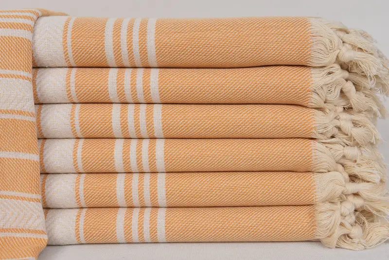 Lightweight Turkish towel, Handwoven Turkish bath towel, Peshtemal Towel, 70x40 Cotton Herringbone Towel, Custom Wedding Gifts, Bachelor Gift - 2