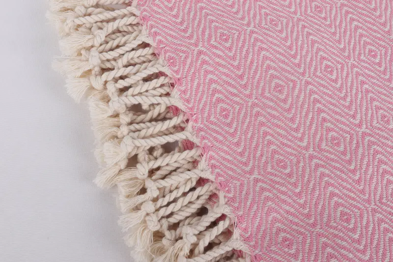 Spa Towel, Sand-resistant towel, Turkish Towel Beach Towel, Travel towel, Embroidered Towel, Bachelor Party Gifts, 70x40 Cotton Zigzag Diamond Towel - 7