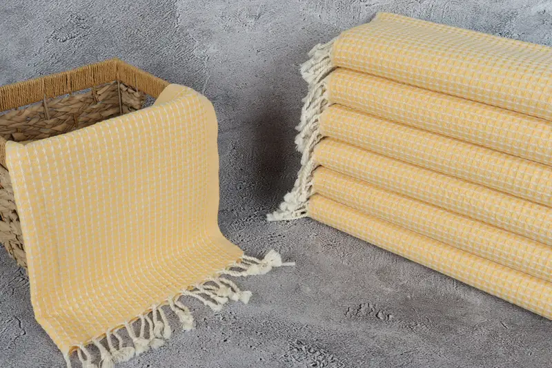 Bridesmaid Gifts, Home Decor Gifts, Monogram Kitchen Towel, Small Bath Towels, Wedding Gift Kitchen Towel, Home Gift, 44x22 Cotton Waffle Towel - 3