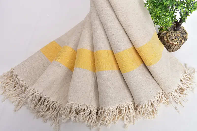 Memorial Gift, Turkish Bath Towel Set, Cotton towel, 70x36 Linen Striped Towel, Quick-dry towel, Turkish Beach Towel Bulk, Custom Wedding Gifts - 4