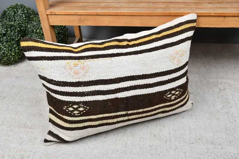 20x28 White Pillow Case, Interior Designer Pillow, Knitted Pillow Cover, Home Decor Pillow, Rustic Pillow, Pillow Cover, Antique Pillows - 7