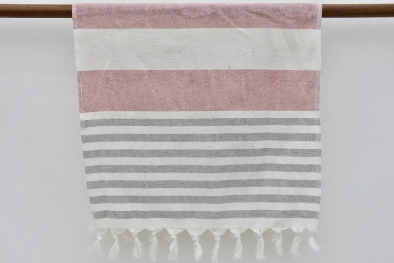 Custom Turkish Towel, Bathroom Towels, Personalized Kitchen Towel, Turkish Tea Towel, Gym Towel, 36x18 Cotton Striped Terry Towel, Custom Tea Towel - 7